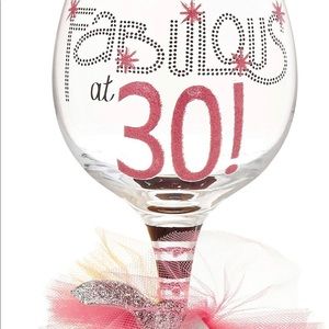 Mud Pie fabulous at 30 wine glass